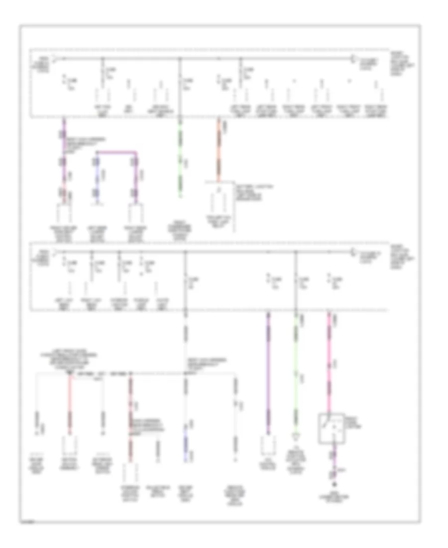 Power Distribution Wiring Diagram 3 of 6 for Lincoln MKT EcoBoost 2011