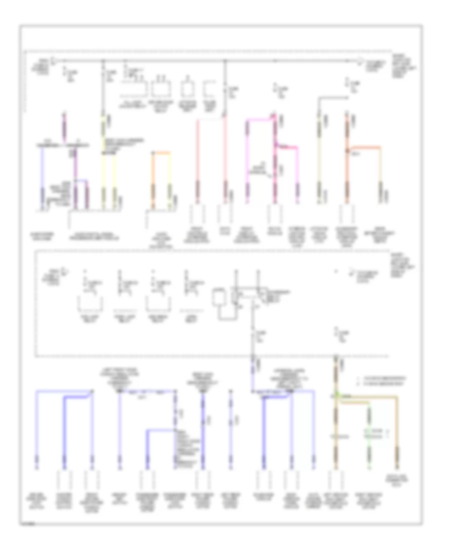 Power Distribution Wiring Diagram 4 of 6 for Lincoln MKT EcoBoost 2011