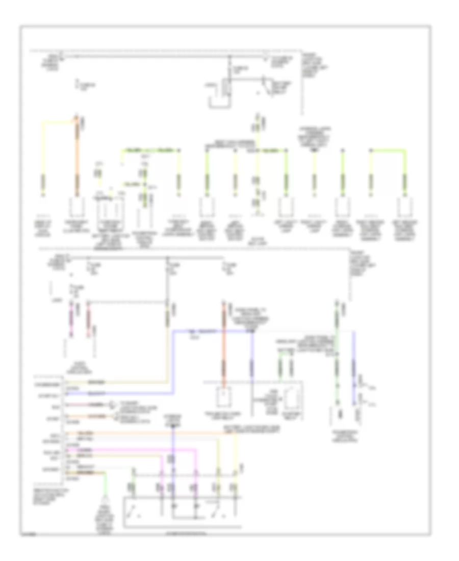 Power Distribution Wiring Diagram 5 of 6 for Lincoln MKT EcoBoost 2011