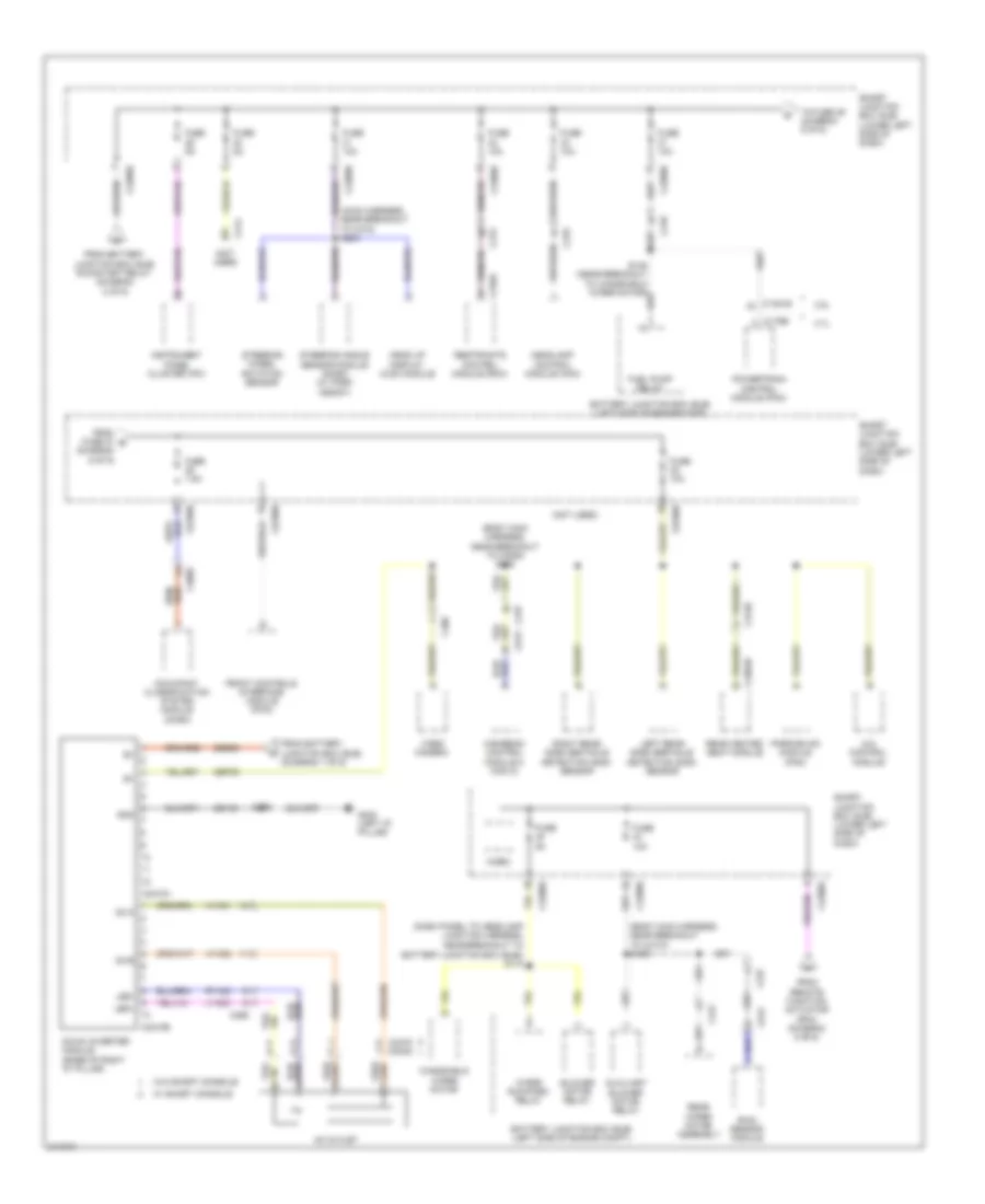 Power Distribution Wiring Diagram 6 of 6 for Lincoln MKT EcoBoost 2011