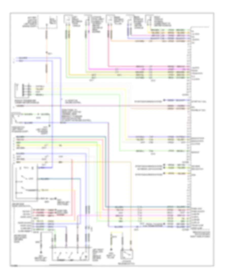 Power Door Locks Wiring Diagram 2 of 2 for Lincoln MKT EcoBoost 2011