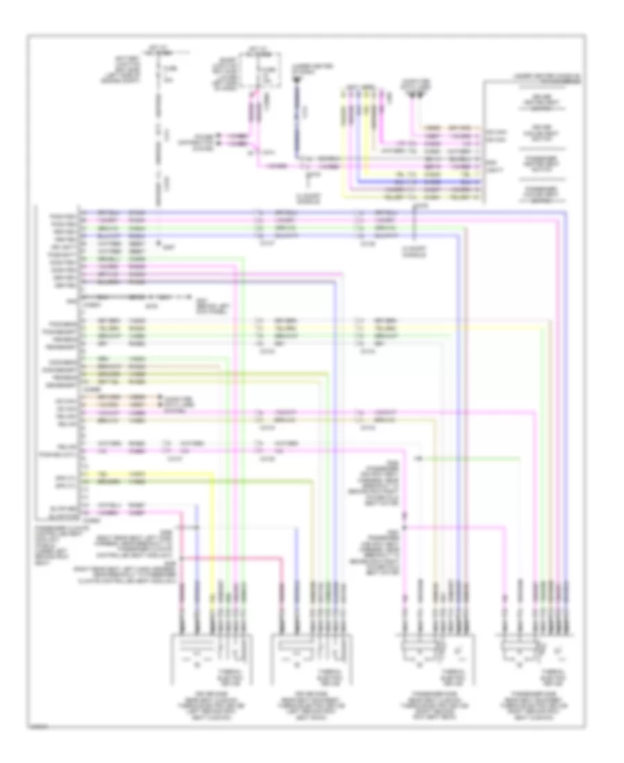 Passenger Climate Control Seat Wiring Diagram for Lincoln MKT EcoBoost 2011