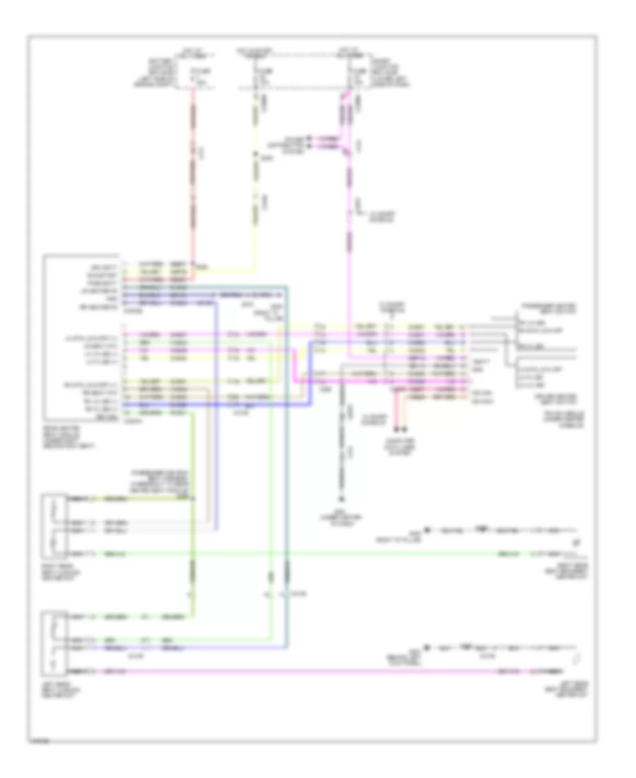 Rear Heated Seats Wiring Diagram for Lincoln MKT EcoBoost 2011