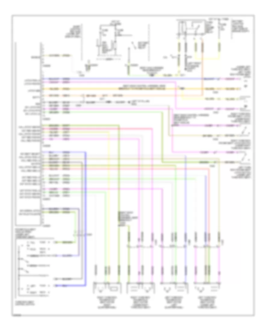 Third Row Folding Seat Wiring Diagram for Lincoln MKT EcoBoost 2011