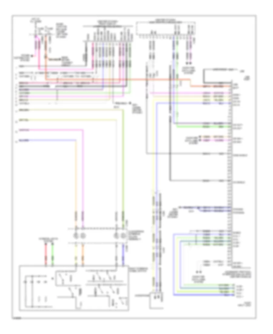 Premium Radio Wiring Diagram with Navigation 3 of 3 for Lincoln MKT EcoBoost 2011