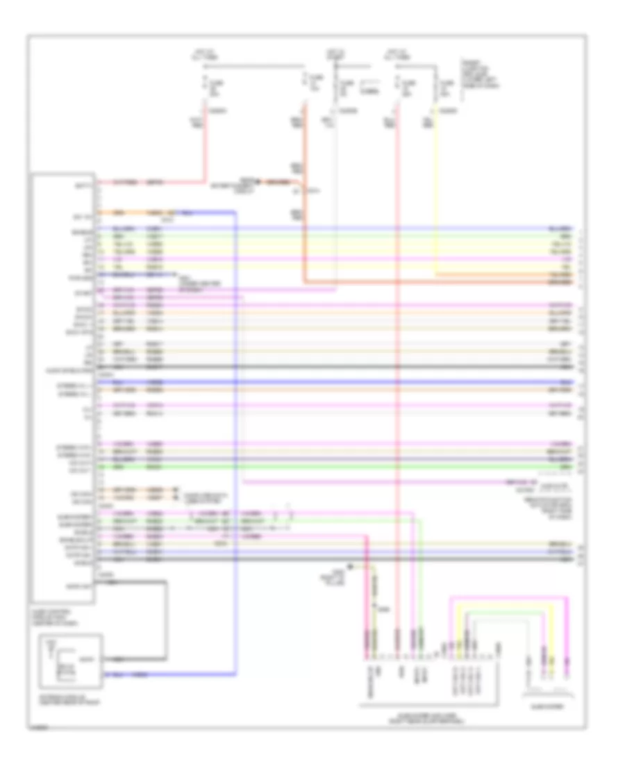 Premium Radio Wiring Diagram without Navigation 1 of 3 for Lincoln MKT EcoBoost 2011