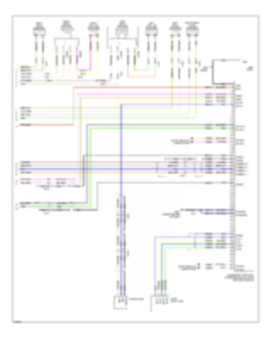 Premium Radio Wiring Diagram without Navigation 3 of 3 for Lincoln MKT EcoBoost 2011