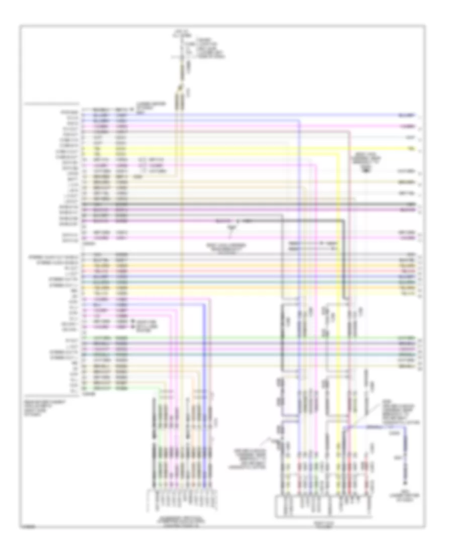 Rear Entertainment Radio Wiring Diagram 1 of 2 for Lincoln MKT EcoBoost 2011