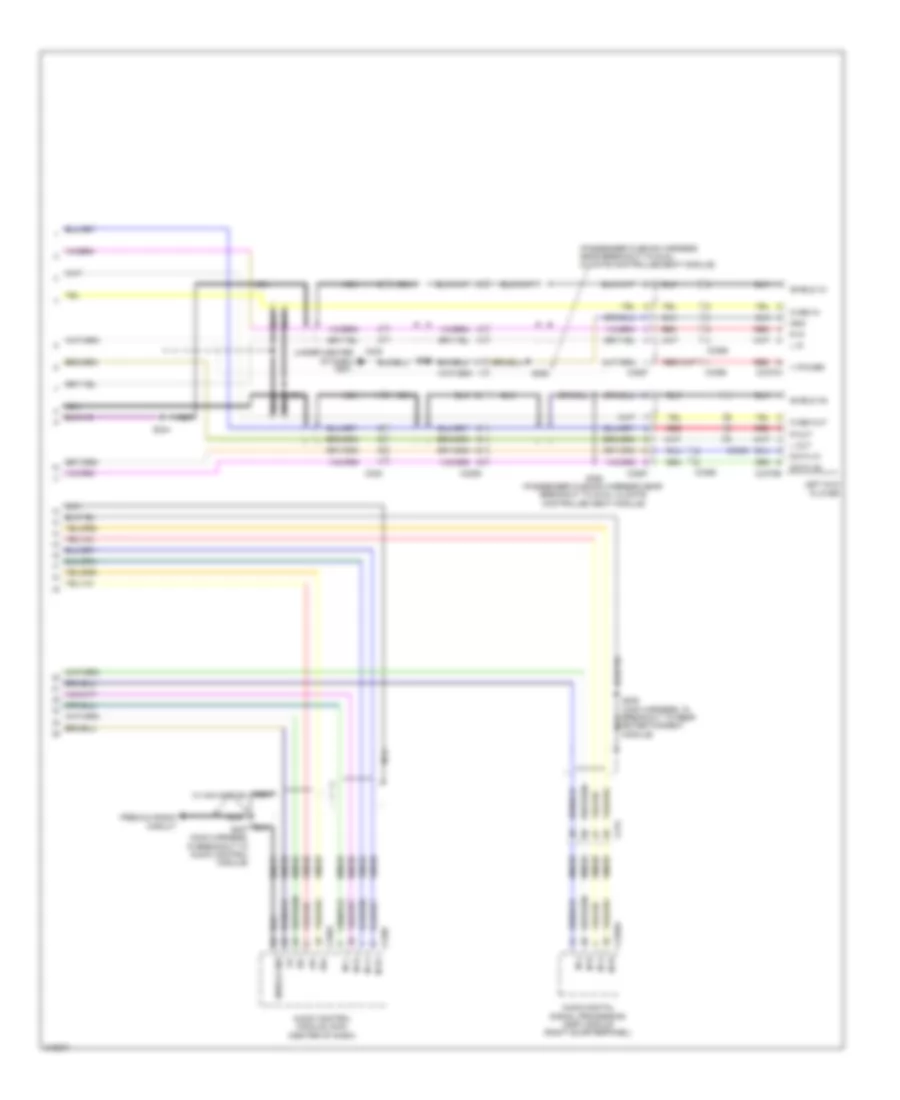 Rear Entertainment Radio Wiring Diagram 2 of 2 for Lincoln MKT EcoBoost 2011