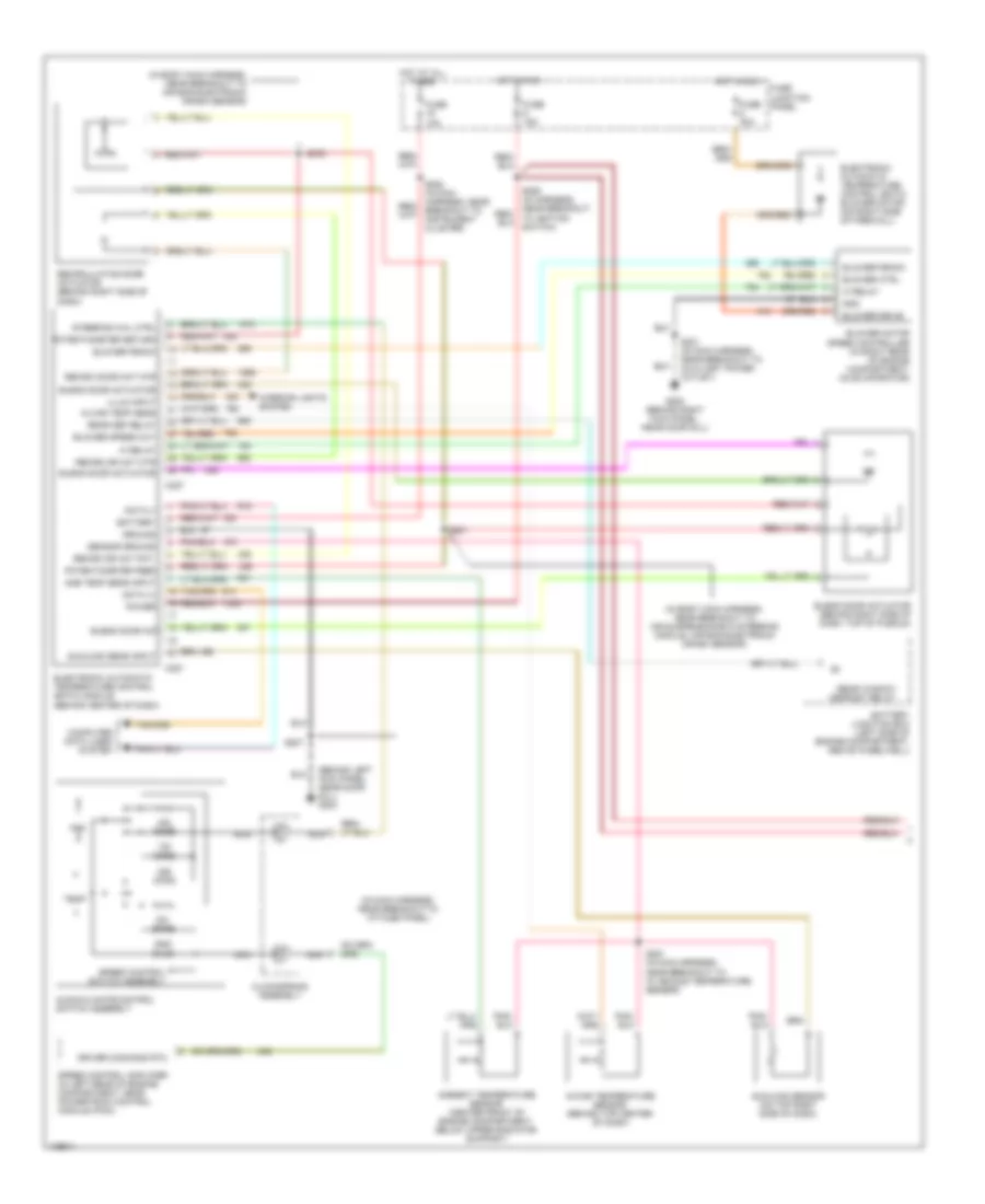 Automatic AC Wiring Diagram (1 of 2) for Lincoln Town Car Executive 1999