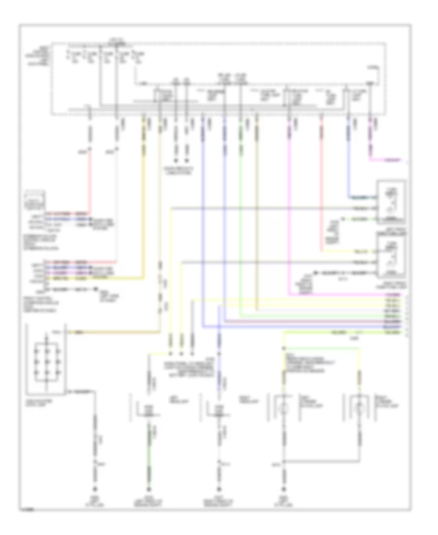 Exterior Lamps Wiring Diagram 1 of 2 for Lincoln MKX 2011