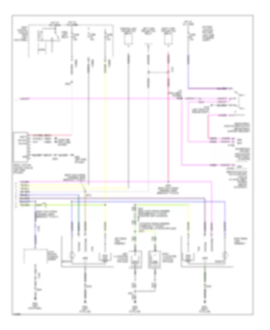 Exterior Lamps Wiring Diagram 2 of 2 for Lincoln MKX 2011