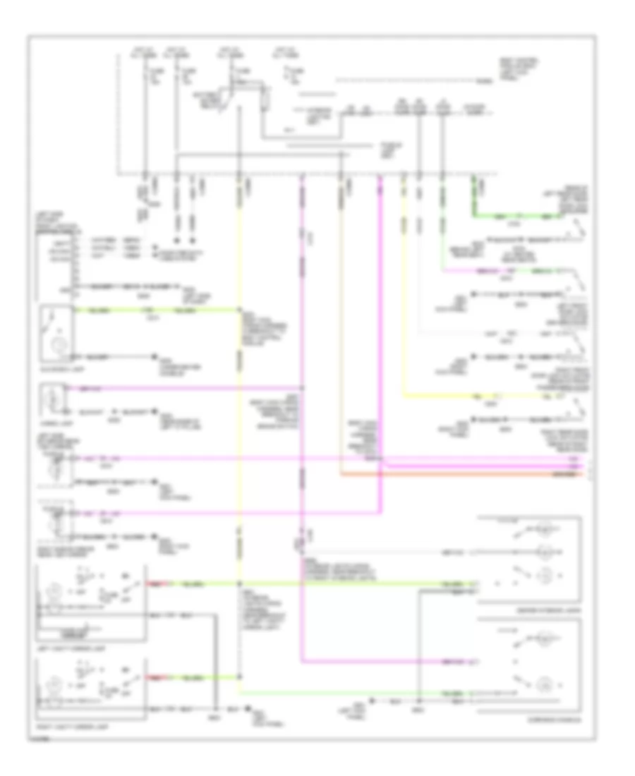 Courtesy Lamps Wiring Diagram 1 of 3 for Lincoln MKX 2011