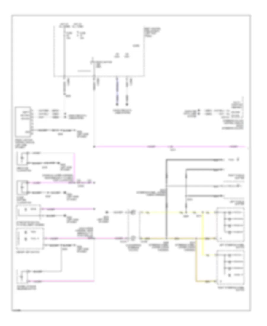Instrument Illumination Wiring Diagram (1 of 2) for Lincoln MKX 2011