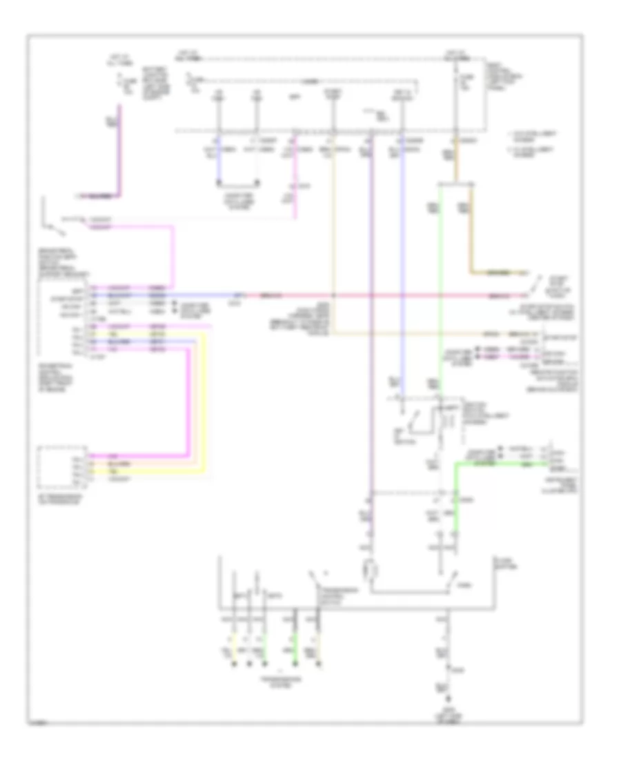 Shift Interlock Wiring Diagram for Lincoln MKX 2011