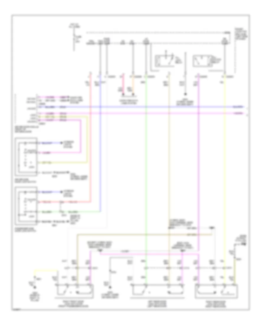 Forced Entry Wiring Diagram 1 of 2 for Lincoln MKZ 2011