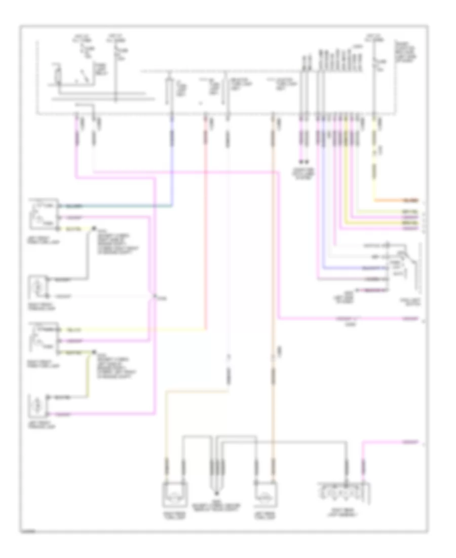 Exterior Lamps Wiring Diagram (1 of 2) for Lincoln MKZ 2011