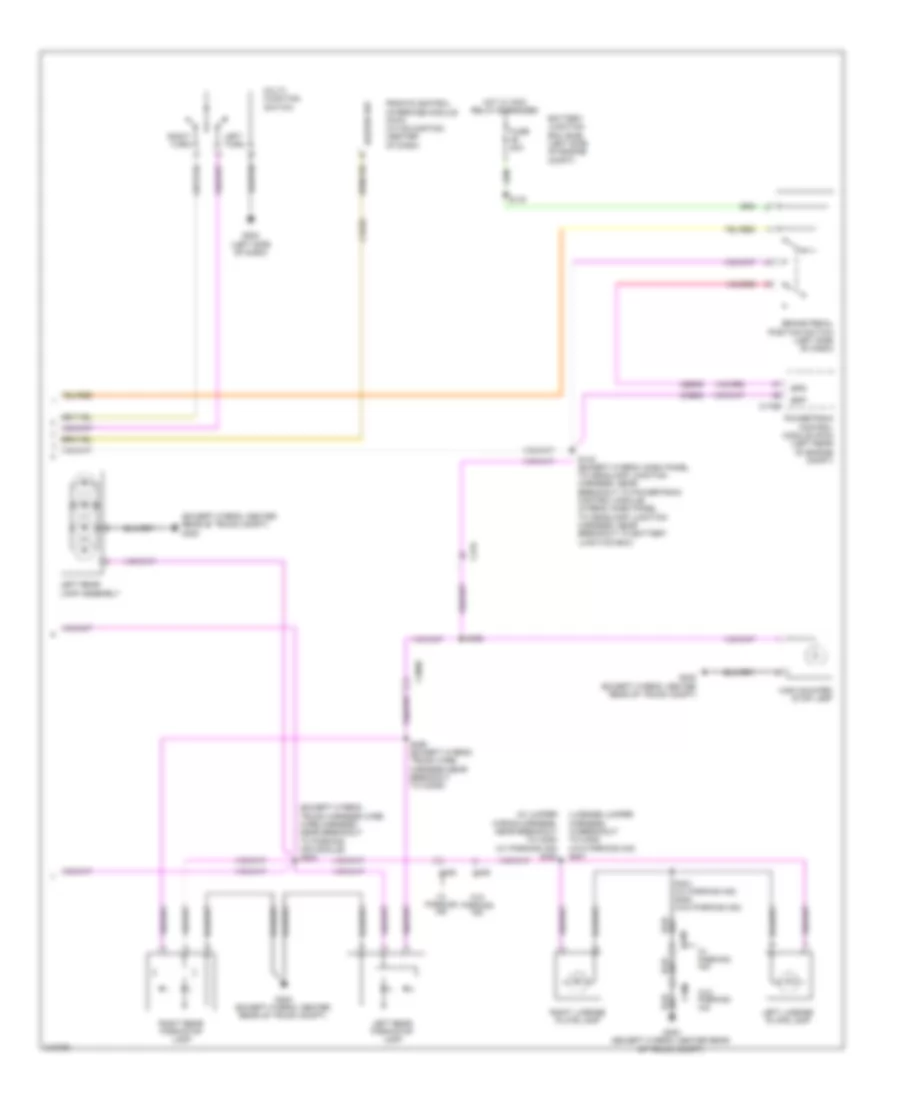 Exterior Lamps Wiring Diagram (2 of 2) for Lincoln MKZ 2011