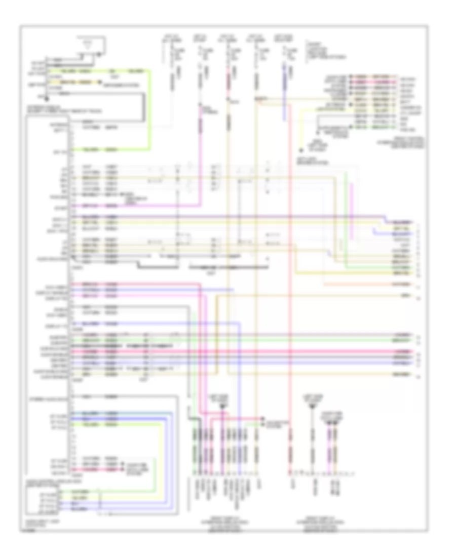 Premium Radio Wiring Diagram 1 of 2 for Lincoln MKZ 2011