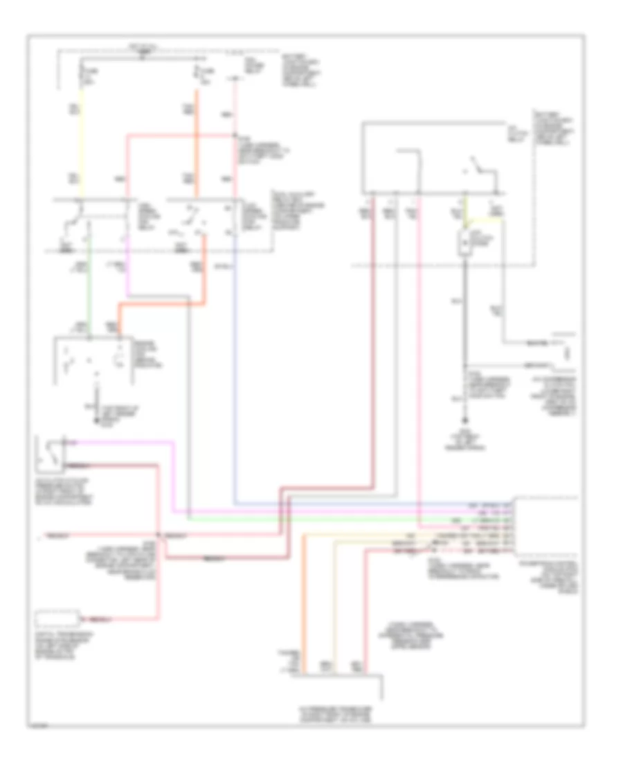 Automatic A C Wiring Diagram 2 of 2 for Lincoln Continental 2000