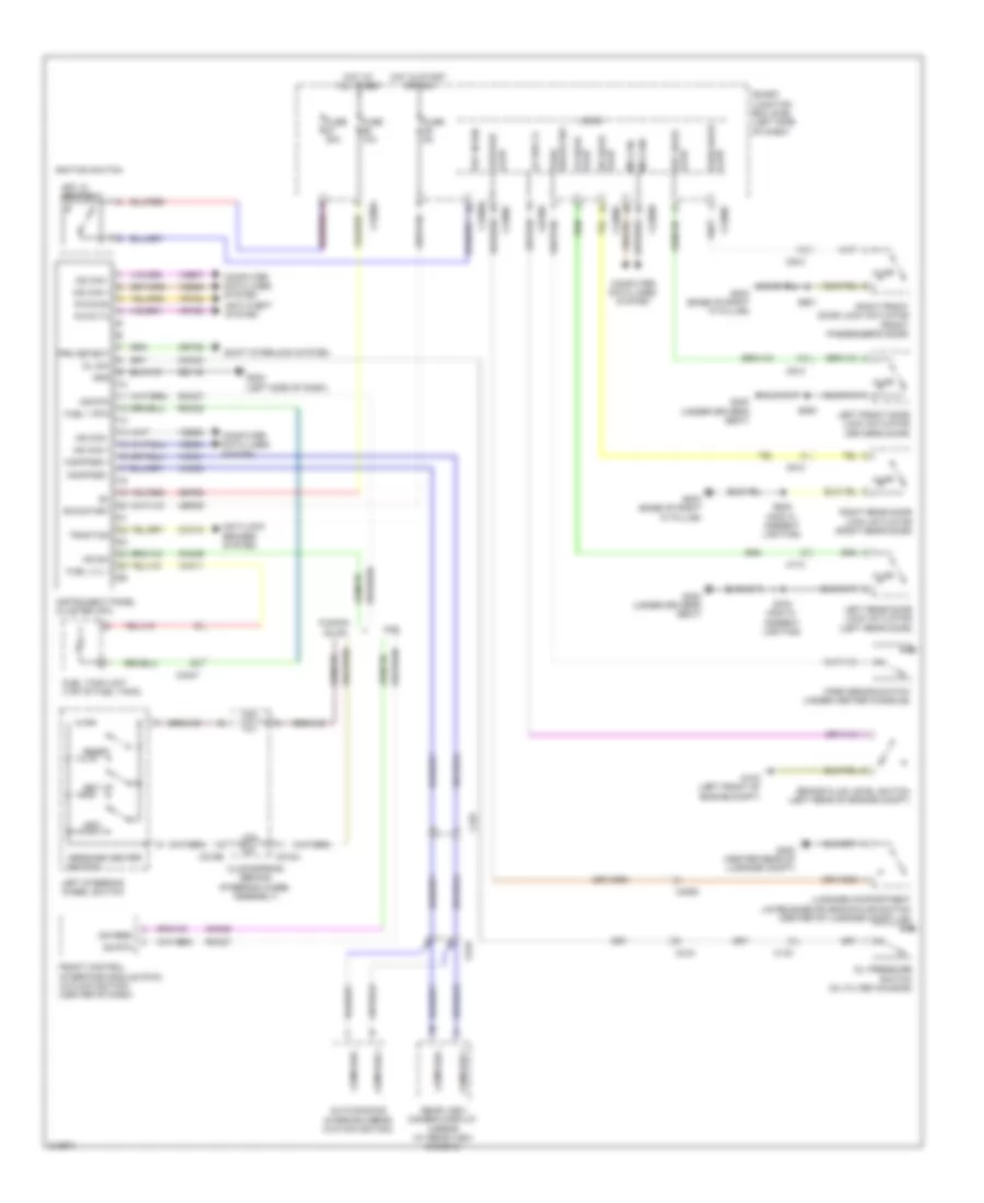 Instrument Cluster Wiring Diagram, Hybrid for Lincoln MKZ Hybrid 2011