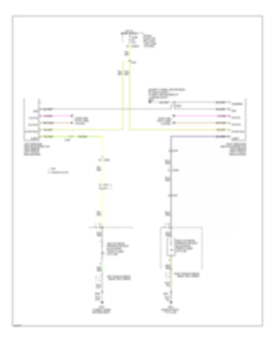 Blind Spot Information System Wiring Diagram for Lincoln MKZ Hybrid 2011