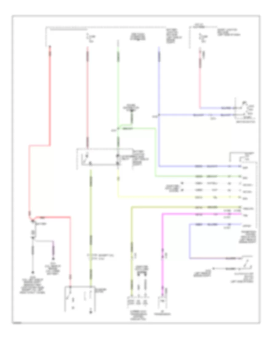 Starting Wiring Diagram for Lincoln MKZ Hybrid 2011