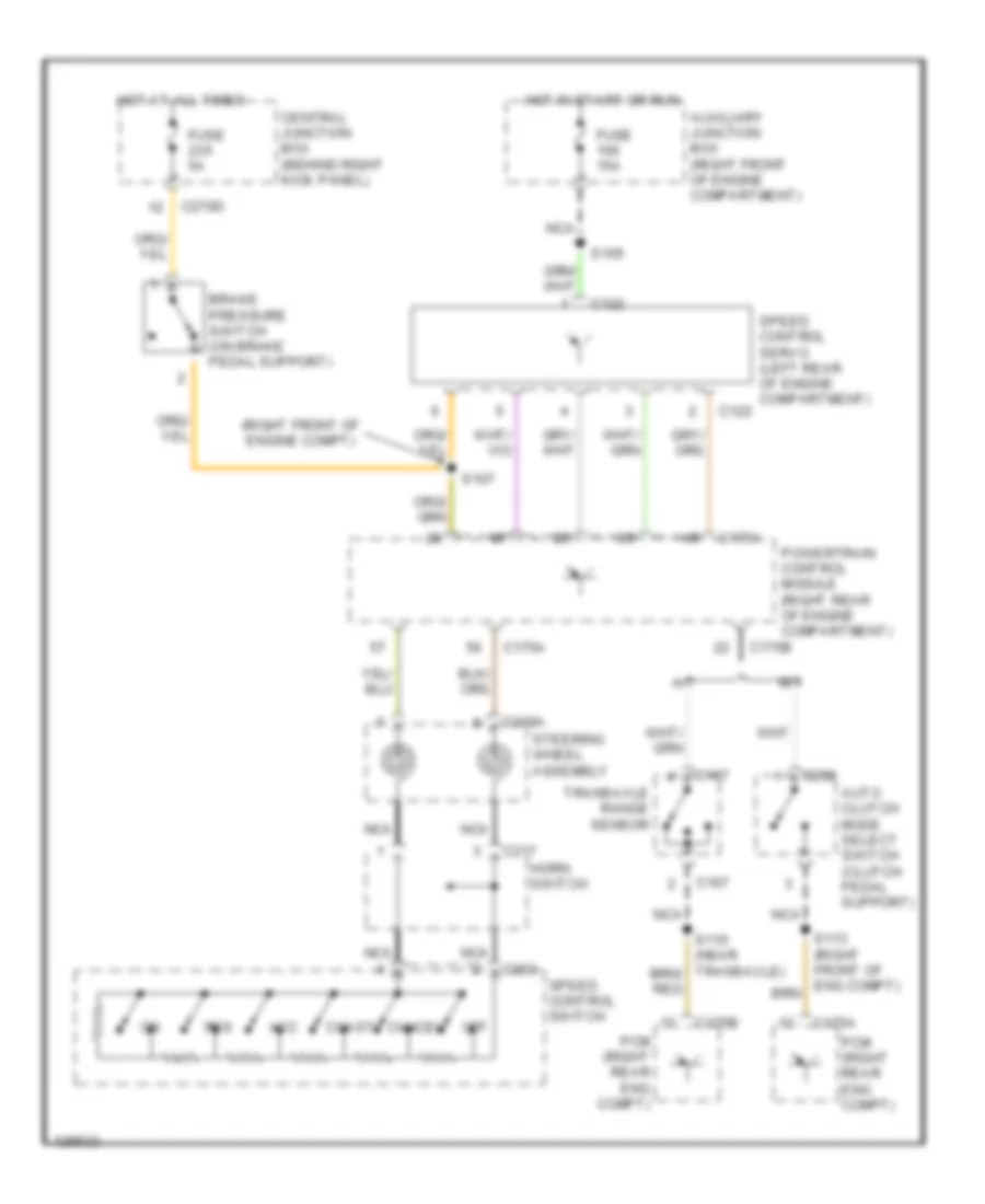 Cruise Control Wiring Diagram for Lincoln LS 2000