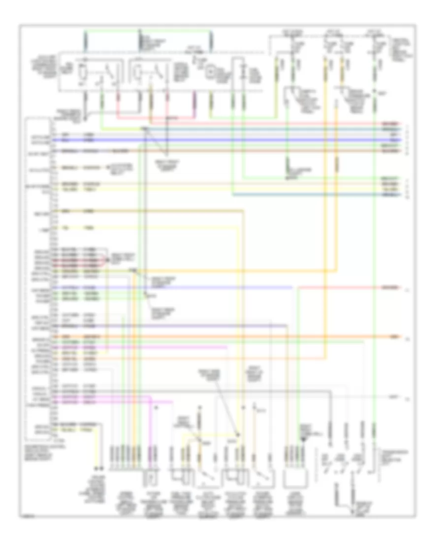 3.9L, Engine Performance Wiring Diagram (1 of 4) for Lincoln LS 2000