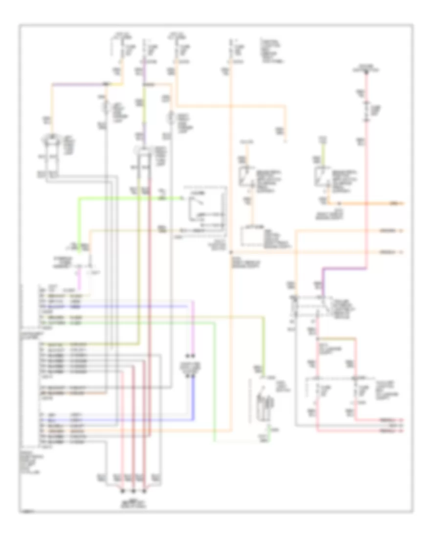 Exterior Lamps Wiring Diagram 1 of 2 for Lincoln LS 2000