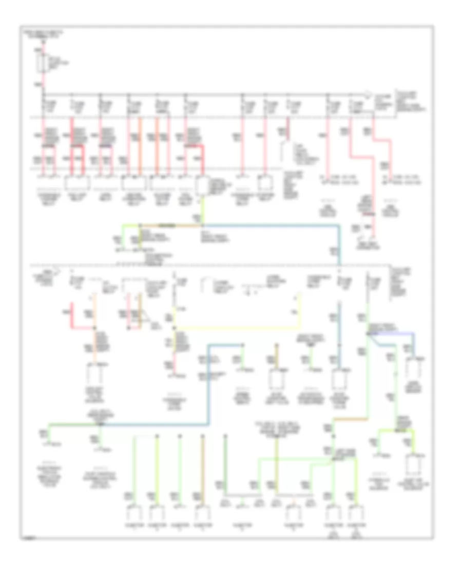 Power Distribution Wiring Diagram (4 of 5) for Lincoln LS 2000
