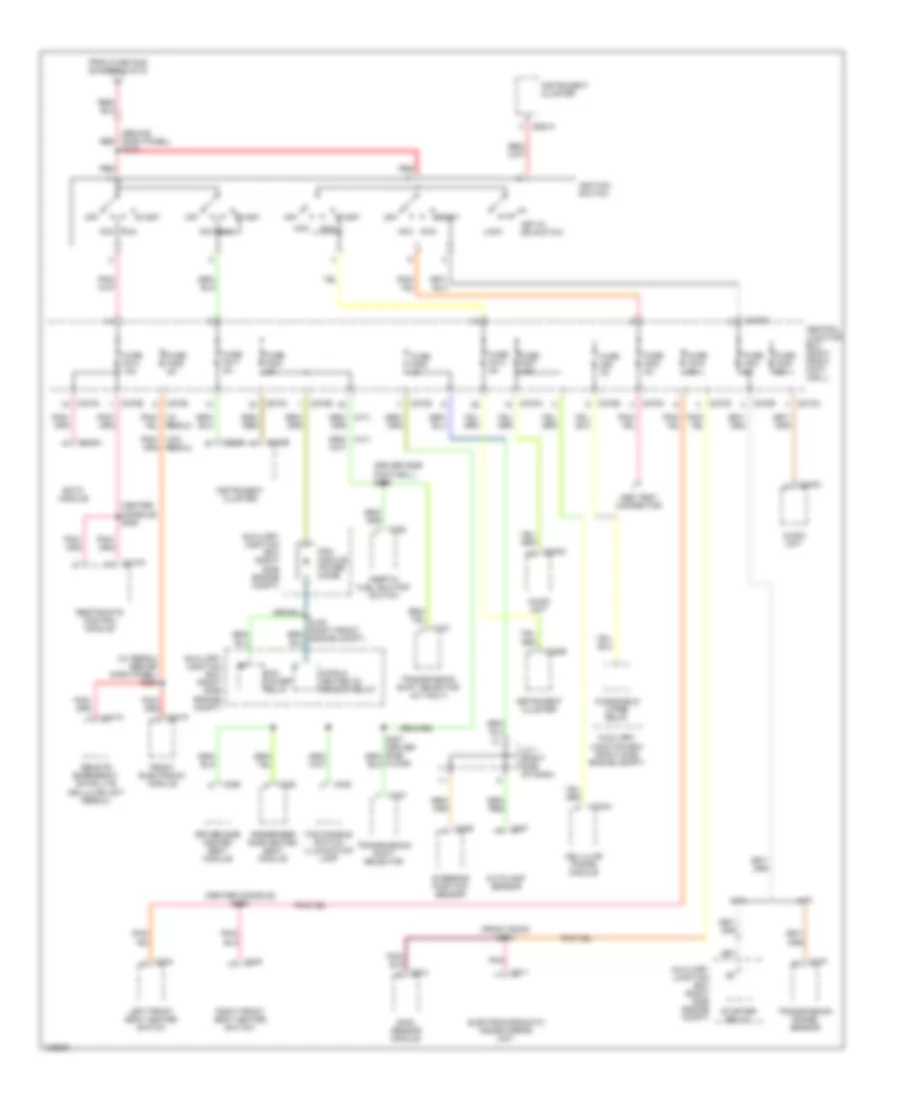 Power Distribution Wiring Diagram (5 of 5) for Lincoln LS 2000