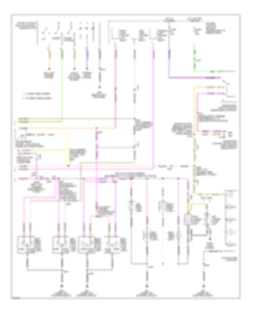 Exterior Lamps Wiring Diagram 2 of 2 for Lincoln Navigator 2011