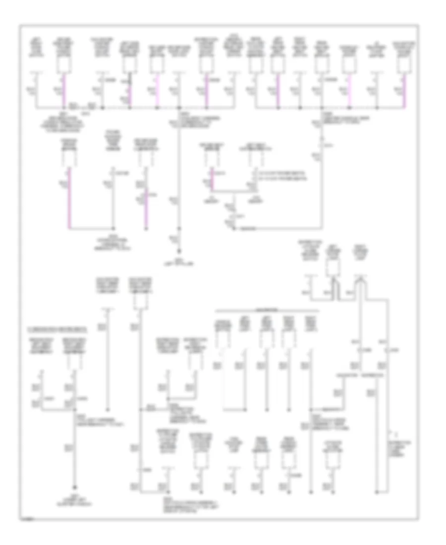 Ground Distribution Wiring Diagram (4 of 5) for Lincoln Navigator 2011