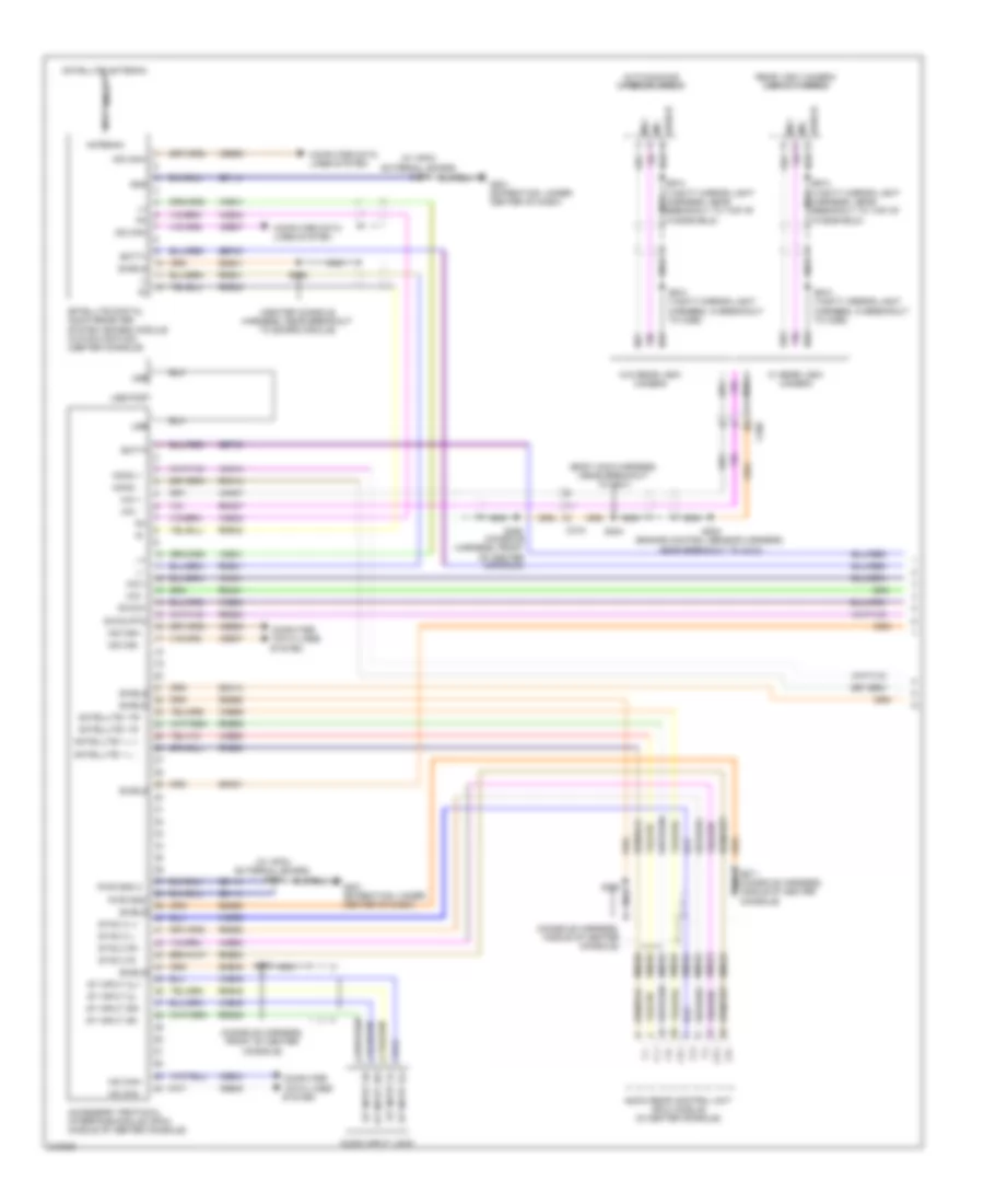 SYNC Radio Wiring Diagram 1 of 2 for Lincoln Navigator 2011