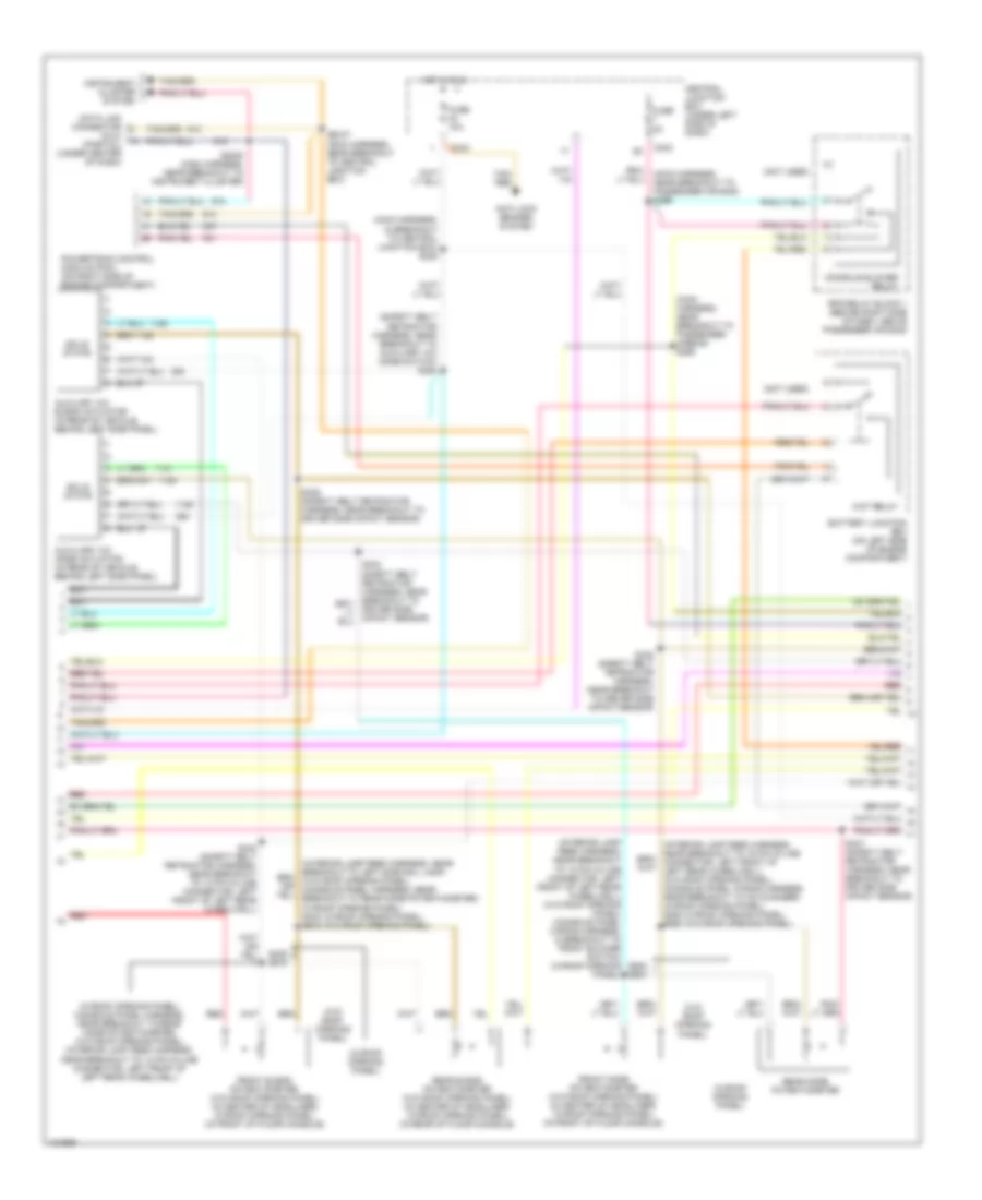 Automatic A C Wiring Diagram 2 of 3 for Lincoln Navigator 2000