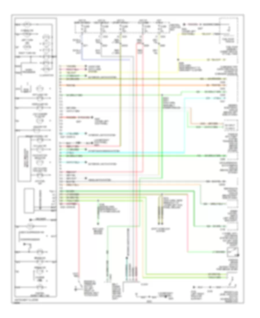 Instrument Cluster Wiring Diagram for Lincoln Navigator 2000