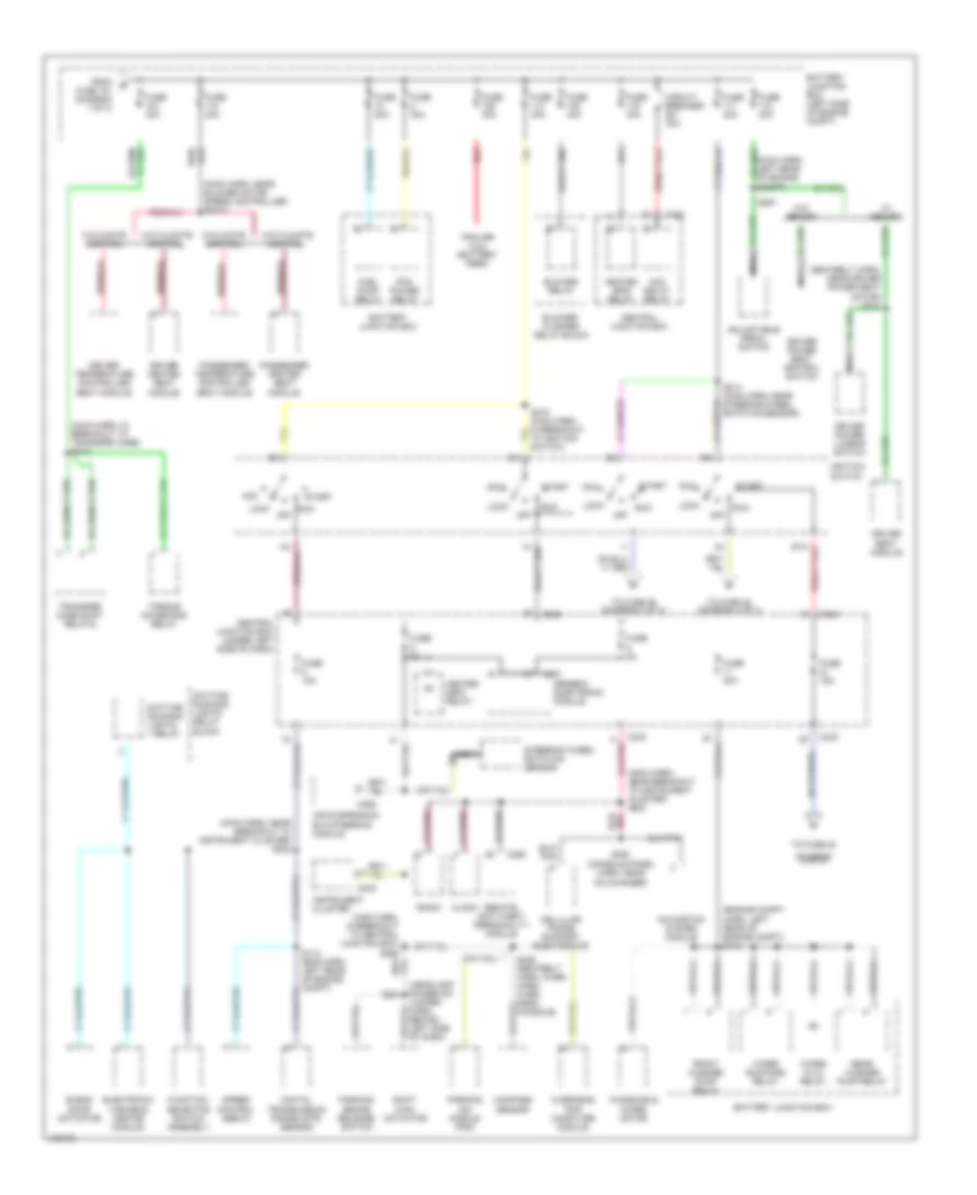 Power Distribution Wiring Diagram (2 of 4) for Lincoln Navigator 2000