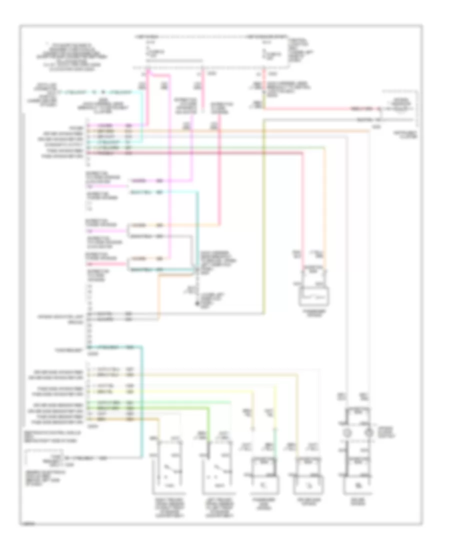 Supplemental Restraint Wiring Diagram for Lincoln Navigator 2000