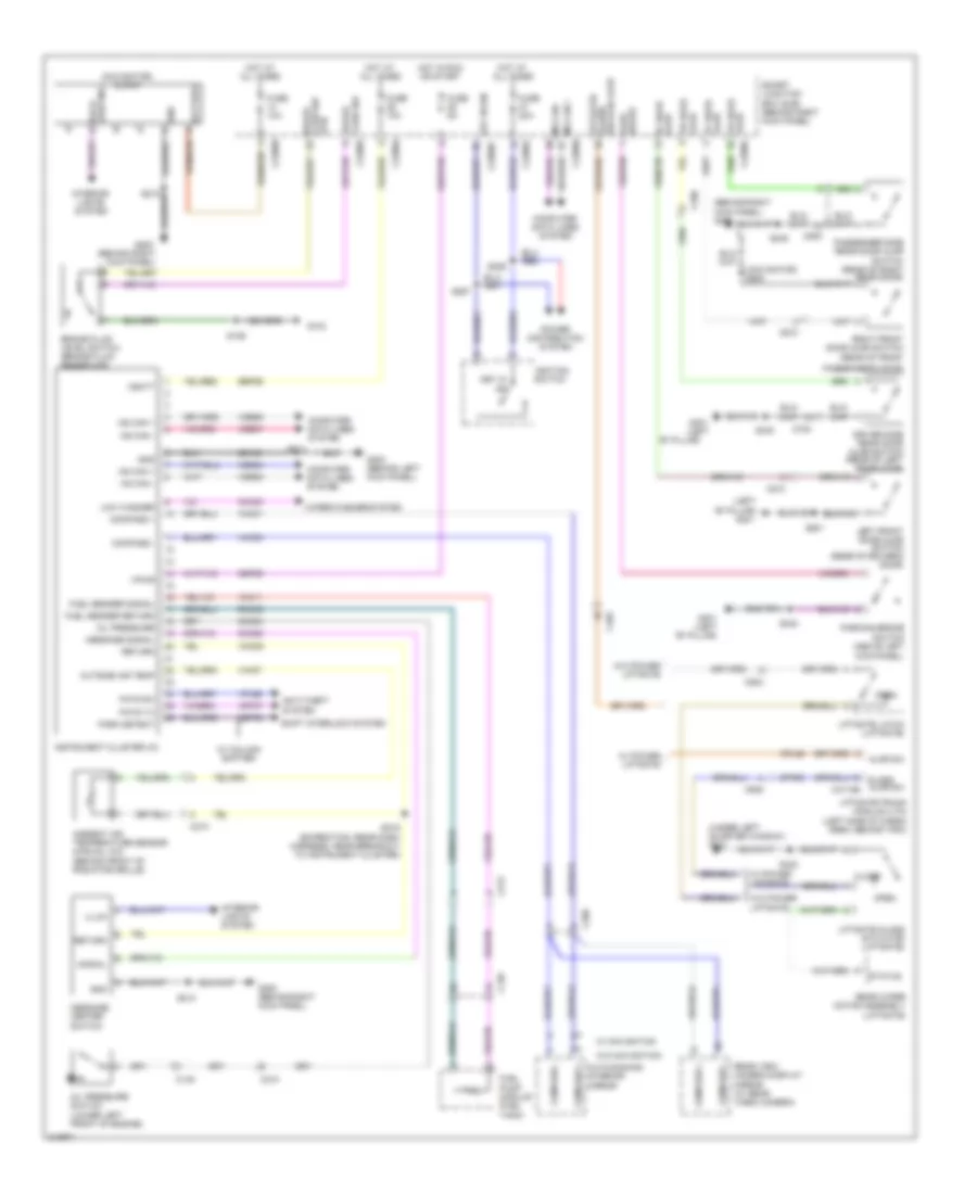 Instrument Cluster Wiring Diagram for Lincoln Navigator L 2011