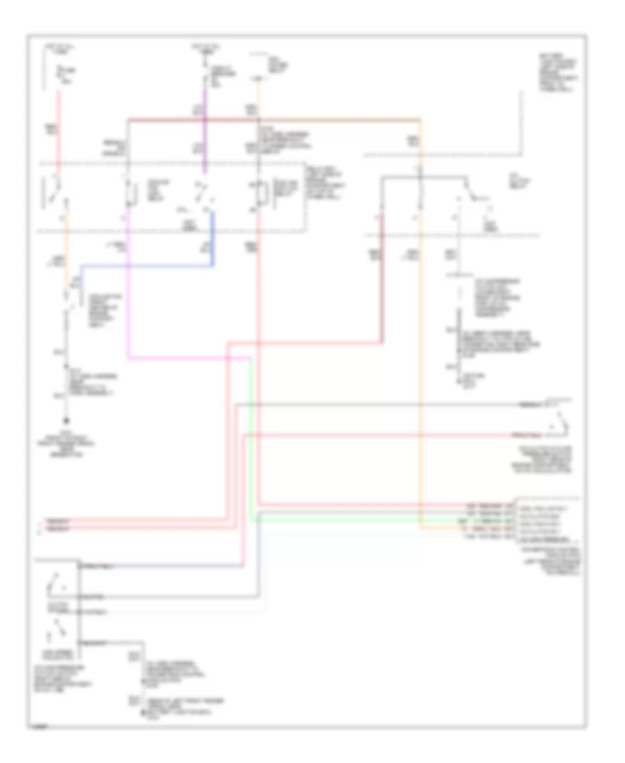 Automatic A C Wiring Diagram 2 of 2 for Lincoln Town Car Cartier 2000