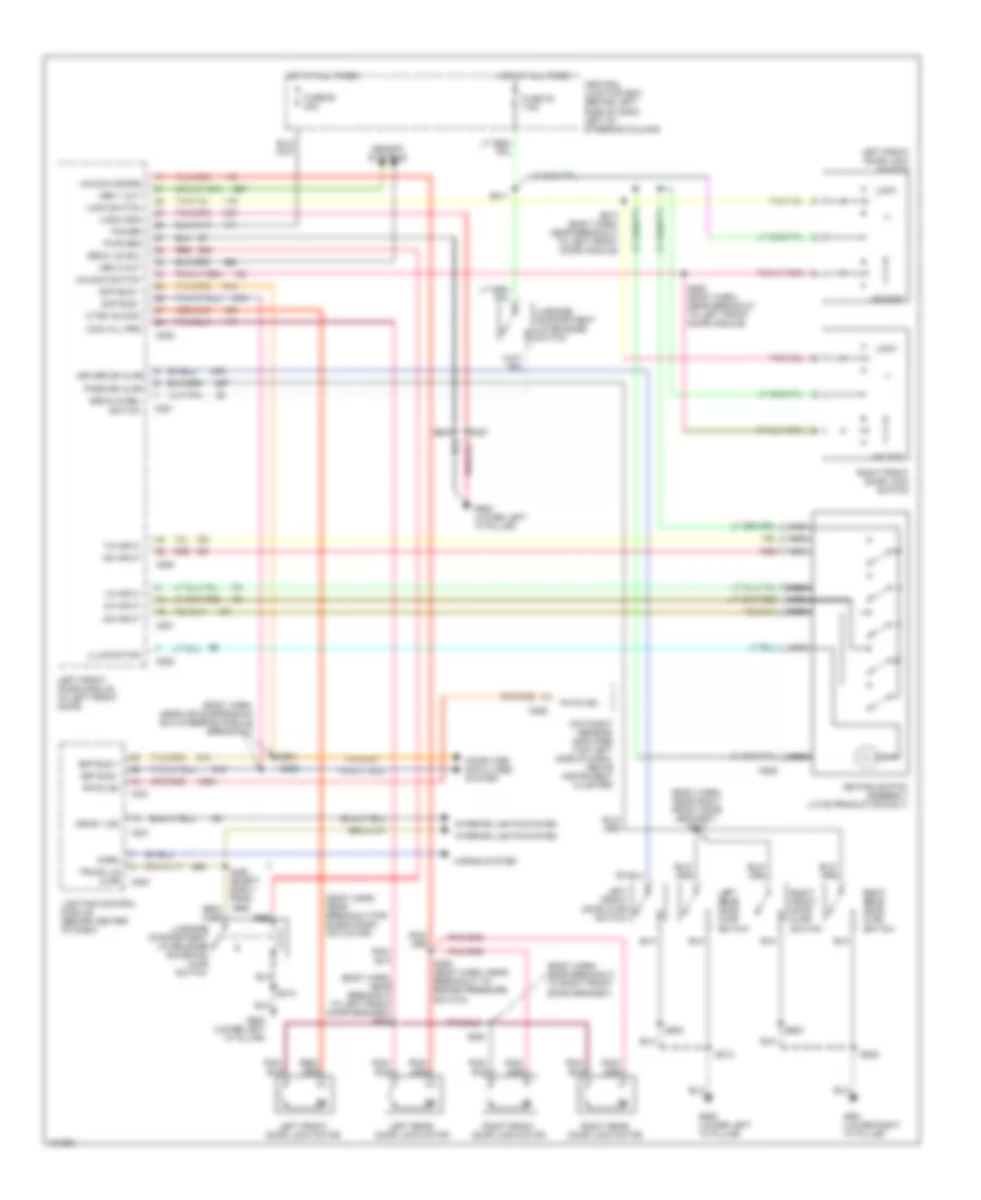 Forced Entry Wiring Diagram for Lincoln Town Car Cartier 2000