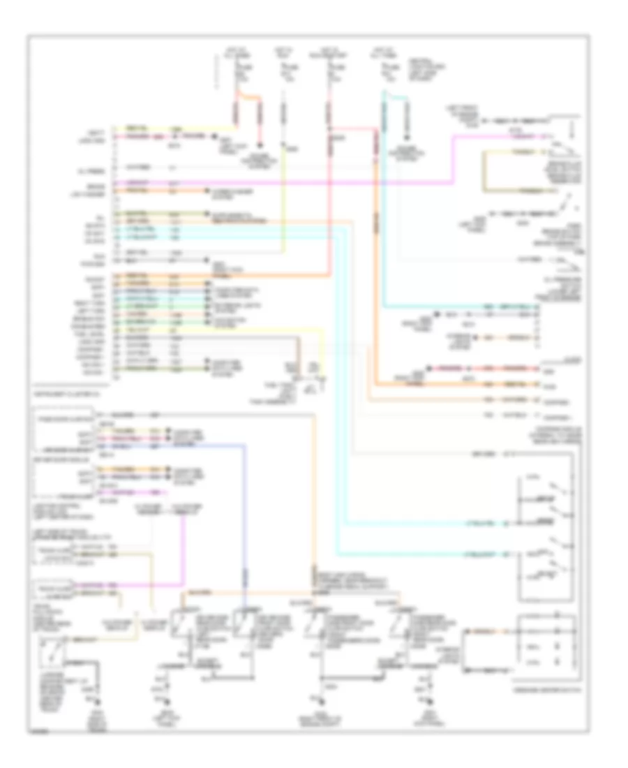 Instrument Cluster Wiring Diagram for Lincoln Town Car Signature L 2011