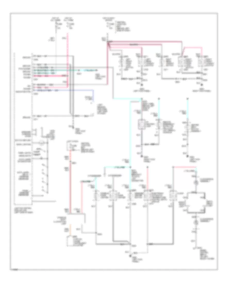 Instrument Illumination Wiring Diagram for Lincoln Continental 2001