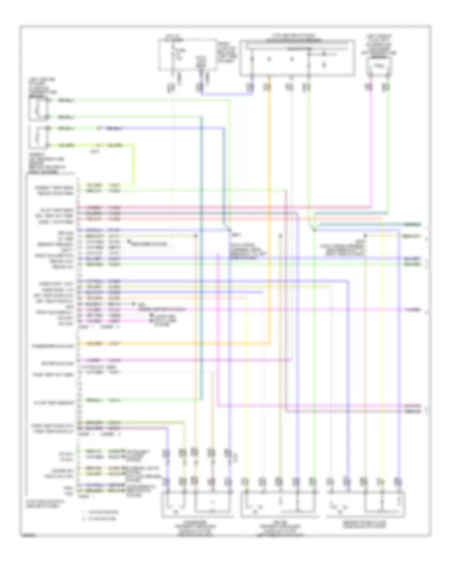 Automatic A C Wiring Diagram 1 of 2 for Lincoln MKS 2012
