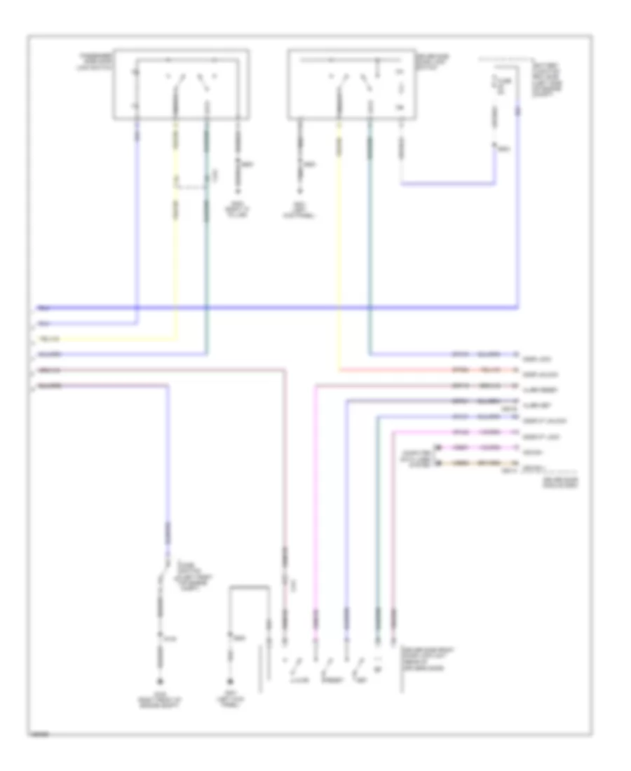 Forced Entry Wiring Diagram, without Intelligent Access (2 of 2) for Lincoln MKS 2012