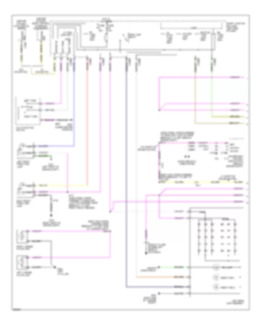 Exterior Lamps Wiring Diagram 1 of 2 for Lincoln MKS 2012