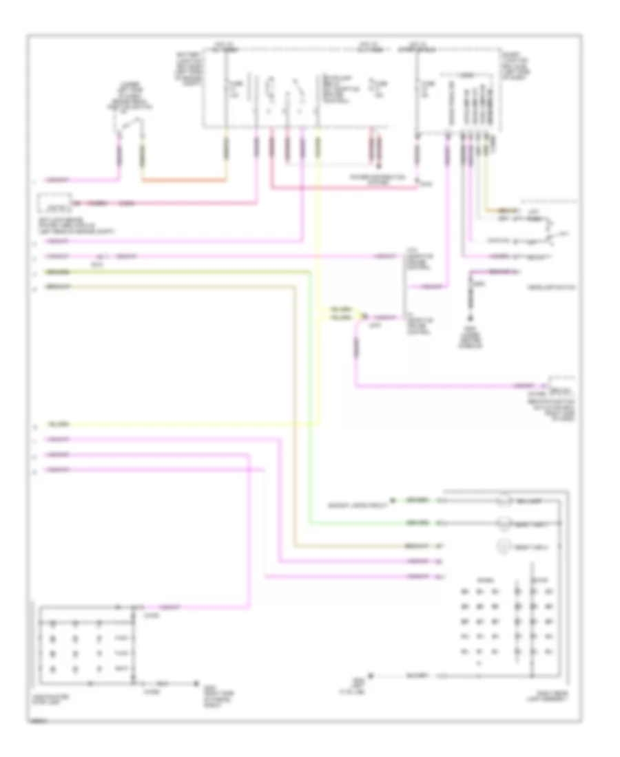 Exterior Lamps Wiring Diagram 2 of 2 for Lincoln MKS 2012