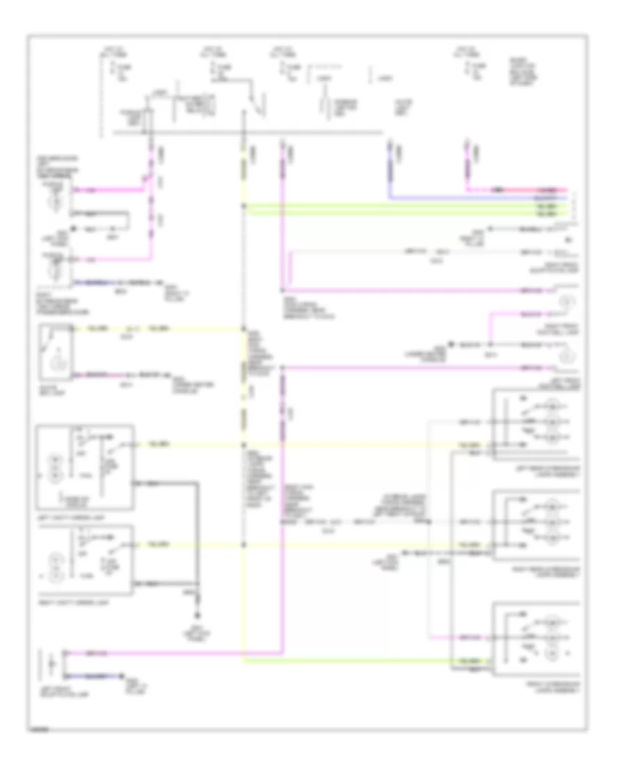 Courtesy Lamps Wiring Diagram 1 of 3 for Lincoln MKS 2012