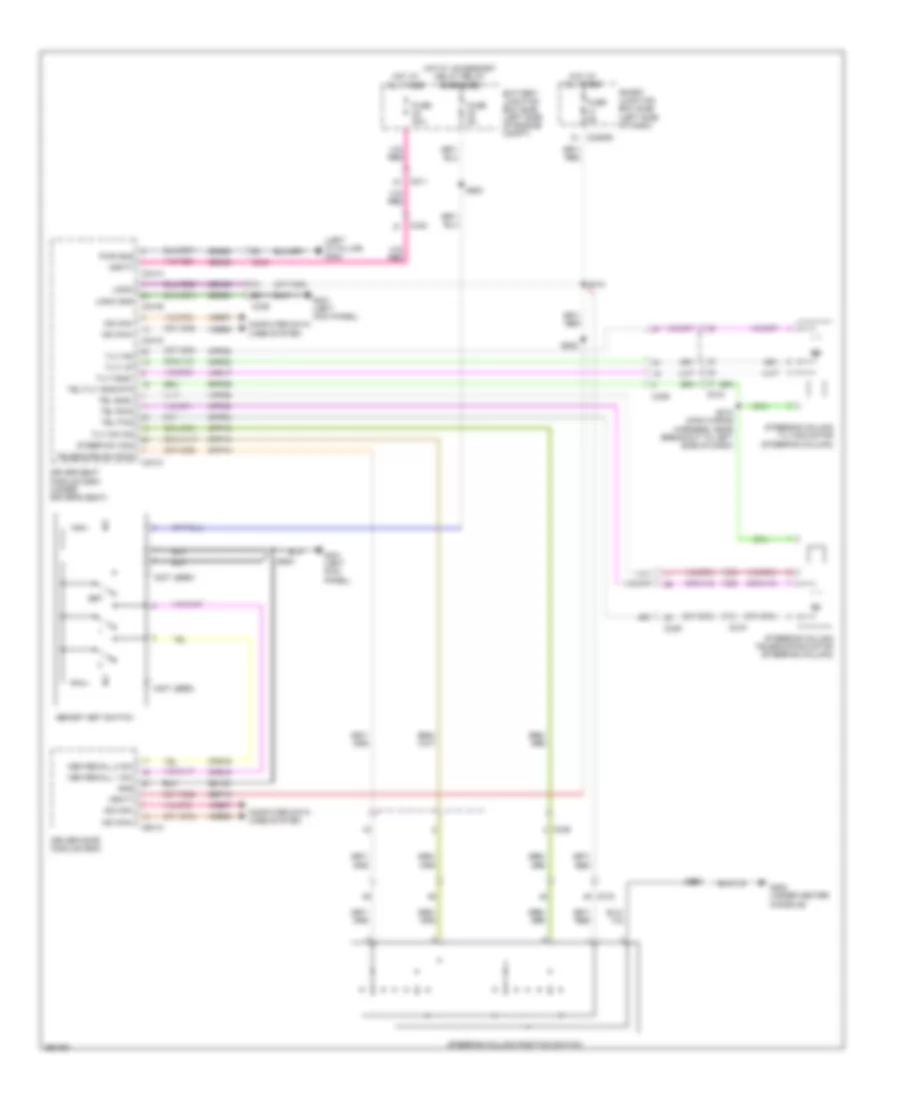 Steering Column Memory Wiring Diagram for Lincoln MKS 2012